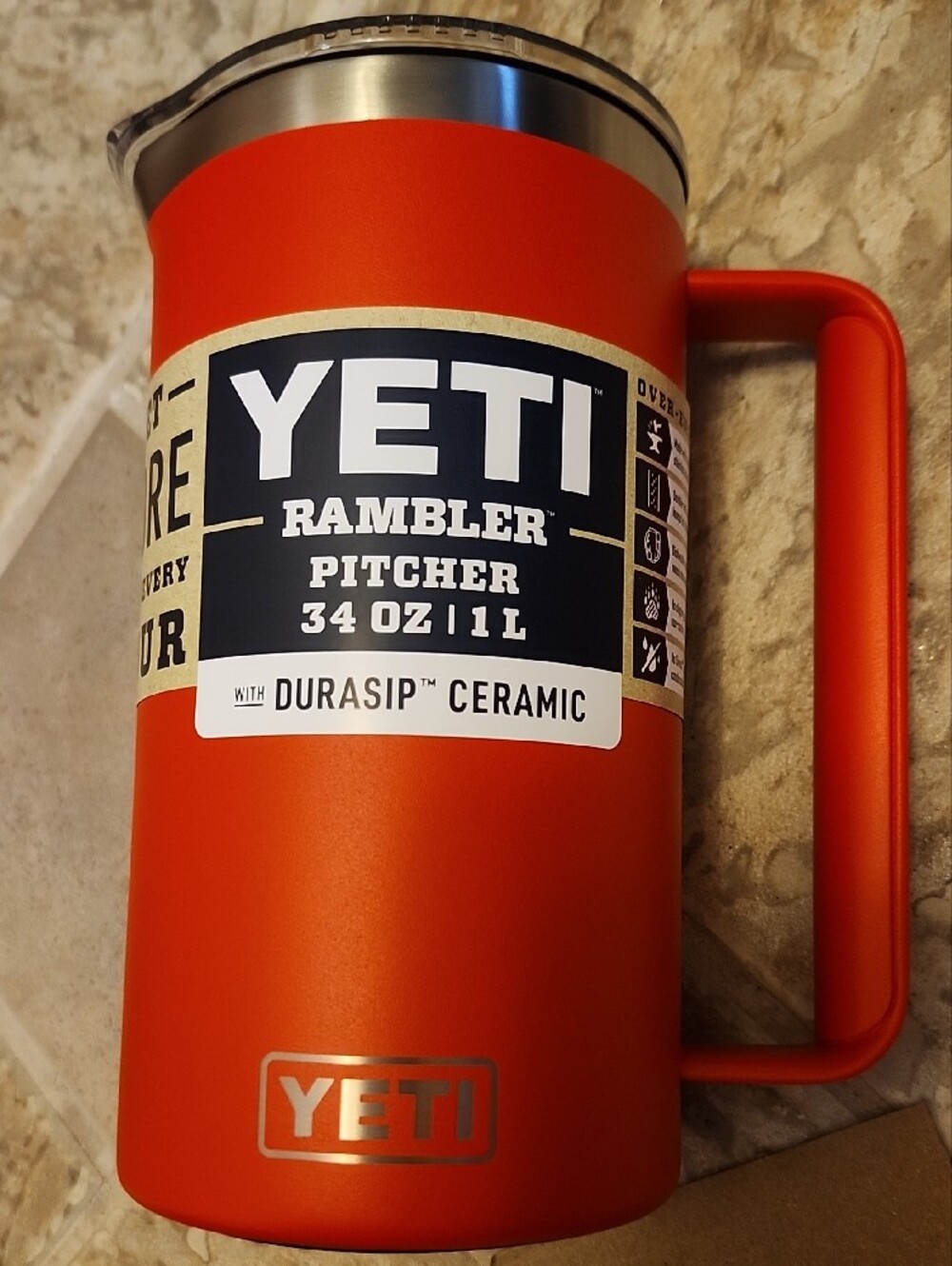 Yeti Rambler 34 oz Pitcher - Rescue Red Label